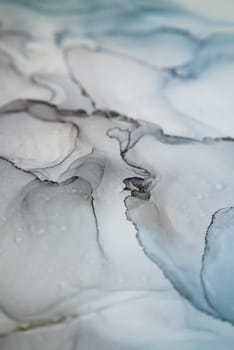 Part of original alcohol ink painting. Modern art. Abstract colorful background, wallpaper. Marble texture. Fluid Art for modern banners, ethereal graphic design.
