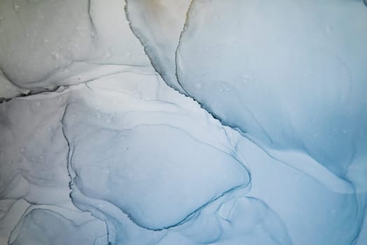 Part of original alcohol ink painting. Modern art. Abstract colorful background, wallpaper. Marble texture. Fluid Art for modern banners, ethereal graphic design.