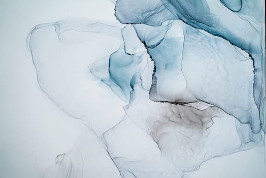 Part of original alcohol ink painting. Modern art. Abstract colorful background, wallpaper. Marble texture. Fluid Art for modern banners, ethereal graphic design.