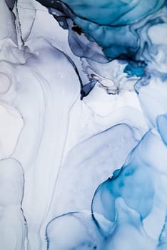 Part of original alcohol ink painting. Modern art. Abstract colorful background, wallpaper. Marble texture. Fluid Art for modern banners, ethereal graphic design.