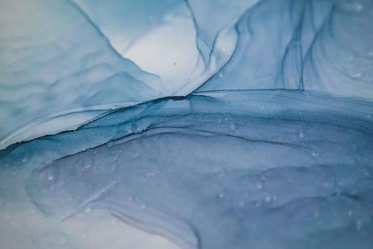 Part of original alcohol ink painting. Modern art. Abstract colorful background, wallpaper. Marble texture. Fluid Art for modern banners, ethereal graphic design.