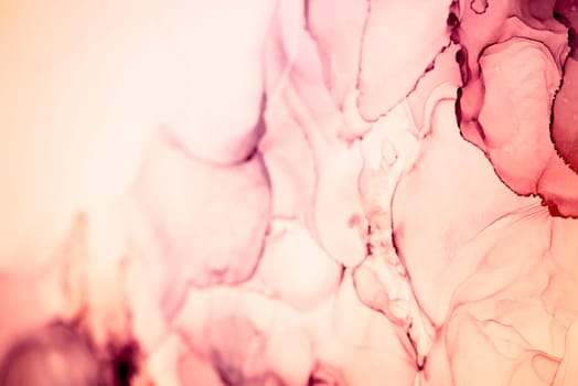 The picture is painted in alcohol ink. Abstraction will perfectly fit into a modern interior. Closeup of the painting. Colorful abstract painting background. Highly-textured paint.