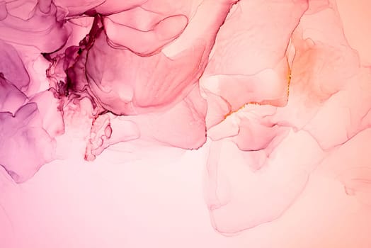 The picture is painted in alcohol ink. Abstraction will perfectly fit into a modern interior. Closeup of the painting. Colorful abstract painting background. Highly-textured paint.