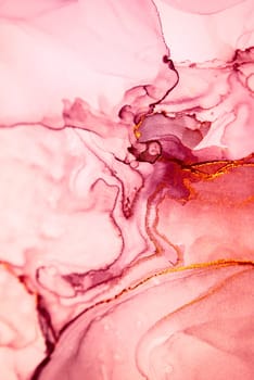 The picture is painted in alcohol ink. Abstraction will perfectly fit into a modern interior. Closeup of the painting. Colorful abstract painting background. Highly-textured paint.