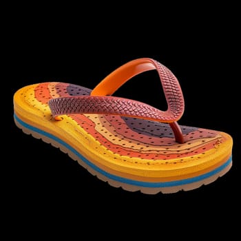 Flipflops Shoes Png Isolated on Transparent Background. Cutout Design Element. Ai generated