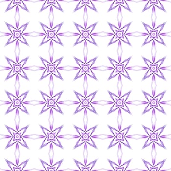 Tropical seamless pattern. Purple sightly boho chic summer design. Hand drawn tropical seamless border. Textile ready eminent print, swimwear fabric, wallpaper, wrapping.