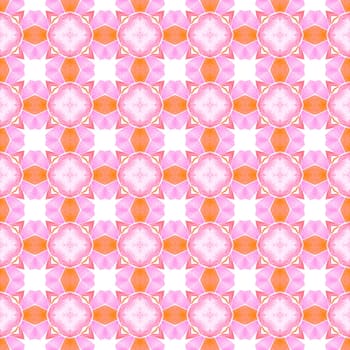 Hand drawn tropical seamless border. Orange delicate boho chic summer design. Tropical seamless pattern. Textile ready amazing print, swimwear fabric, wallpaper, wrapping.