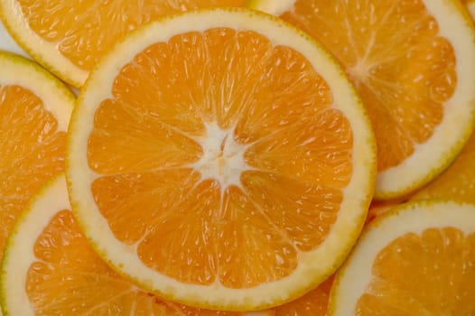 The background is orange slices. Orange is a delicious and healthy tropical fruit 3