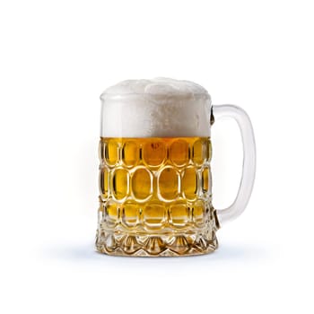 A Beer mug isolated on transparency background