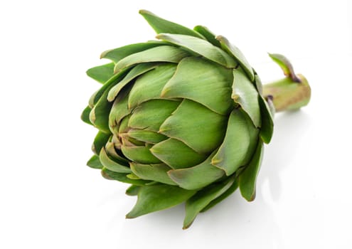 Fresh Artichokes isolated on white background closeup 3