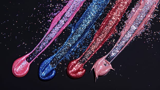 Beauty product and cosmetics texture, makeup shimmer glitter, blush eyeshadow powder as abstract luxury cosmetic background art