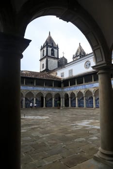 salvador, bahia, brazil - may 8, 2023: View of the Church and Convent of Sao Francisco in the Historic Center region in the city of Salvador.