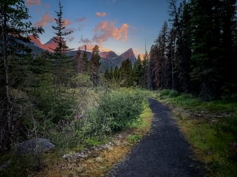 Sunrise Silverhorn Walking Path Banff National Park