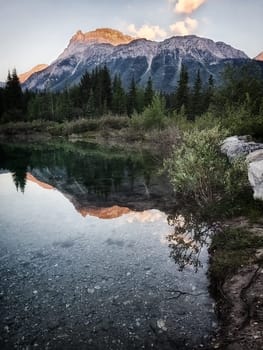 Sunrise in Silverhorn Campground Banff National Parkway