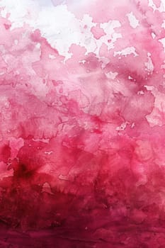 Beautiful watercolor painting of a dreamy pink sky and fluffy clouds, ideal for travel blog and art inspiration