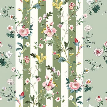 Seamless pattern, tileable floral holiday country cottage print, English countryside flowers theme for wallpaper, gift wrapping paper, scrapbook, fabric and product design inspiration