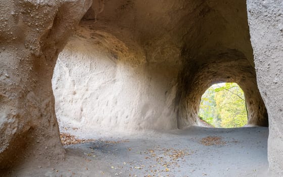 Panoramic image of Caves close to Brohl, Eifel, Rhineland-Palatinate, Germany