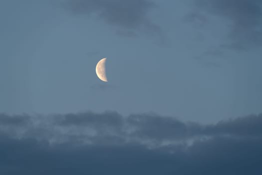 Evening sky with moon