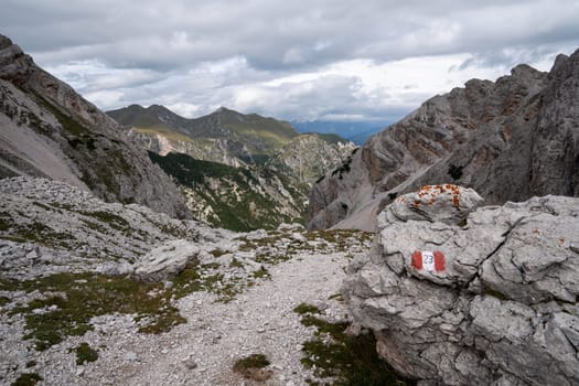 Panoramic image of landscape in South Tirol with famous Prags valley, Italy, Europe