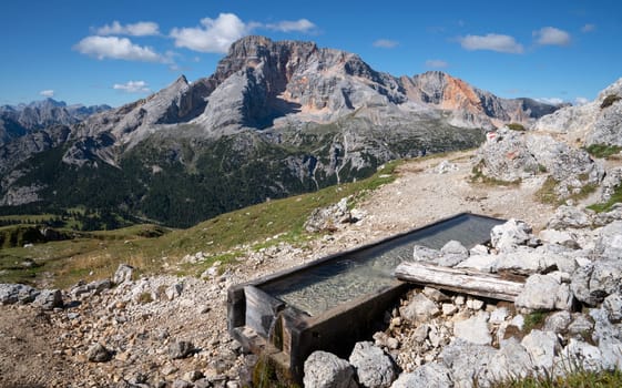 Panoramic image of landscape in South Tirol with famous Prags valley, Italy, Europe