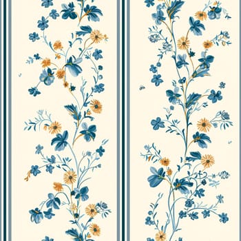 Seamless pattern, tileable floral holiday country cottage print, English countryside flowers theme for wallpaper, gift wrapping paper, scrapbook, fabric and product design inspiration