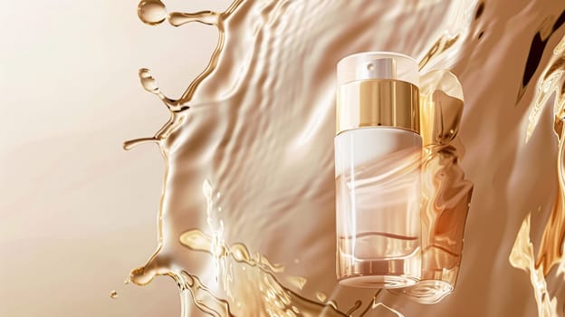 Skincare cosmetic product, spa and organic beauty cosmetics for bodycare, hair care, natural skin care routine
