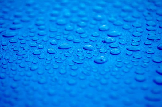 Water droplets blue cover background. Water droplets concept