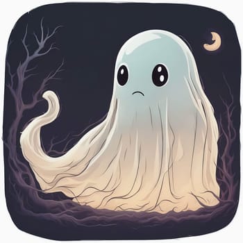 Ghost illustration. High quality photo