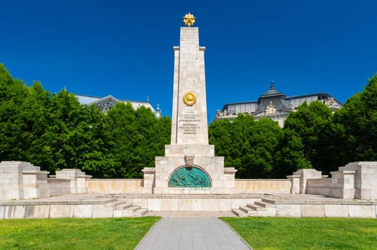 Soviet War Memorial, Memorial for Victims of the German Occupation in Budapest, Hungary.