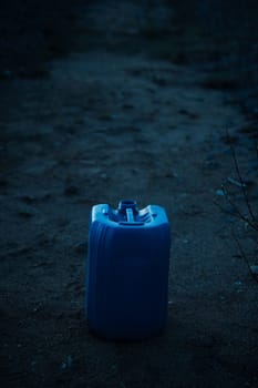 The Blue Canister. High quality photo