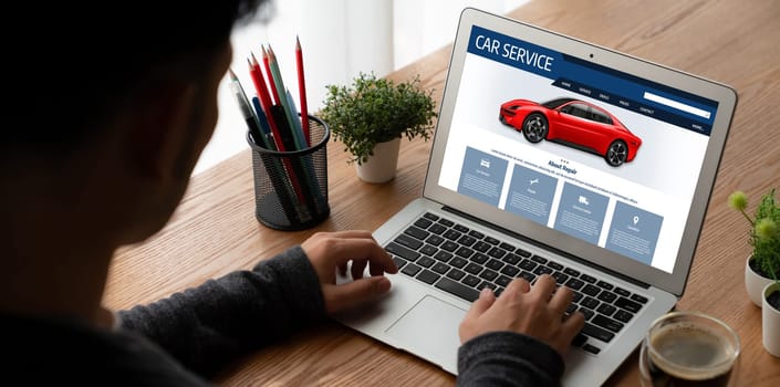 Car service website for online booking repair automobile garage technology snugly