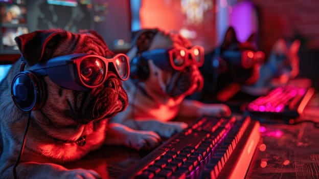 Animal eSports Team: Dogs and Cats Competing at the Highest Level.