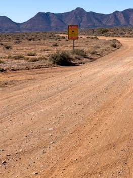 Distant mountains and road in Ikara Flinders Ranges South Australia