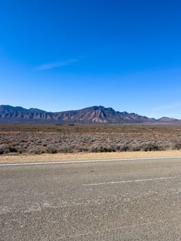 Distant mountains and road in Ikara Flinders Ranges South Australia