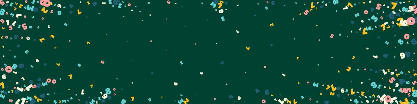 Concept of school background. Colorful childish falling letters of English language. Foreign languages study concept. Back to school banner .