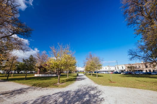 Commonwealth Reserve in Williamstown on the waterfront near Gem Pier in Melbourne, Victoria, Australia