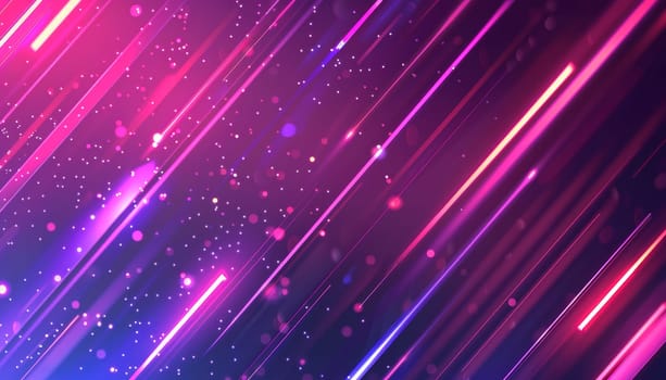 A purple background with pink and blue lines by AI generated image.