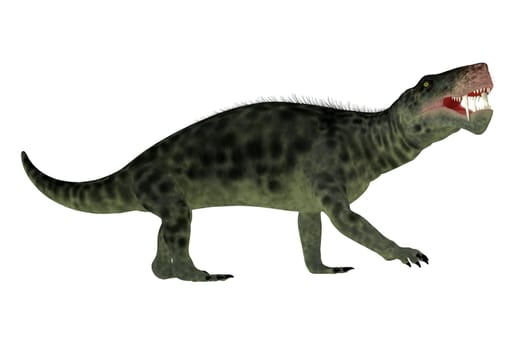 Inostrancevia was a carnivorous cat-like animal that lived in Russia during the Permian Period.