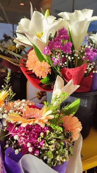 beautiful flowers bouquets, plants nature. High quality photo