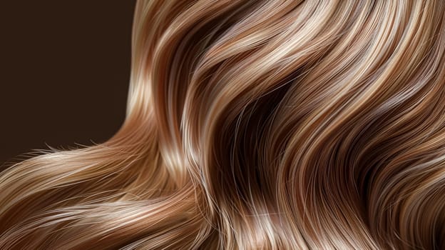 Hairstyle, beauty and hair care, long light brown healthy hair texture background for haircare shampoo, hair extensions and hair salon