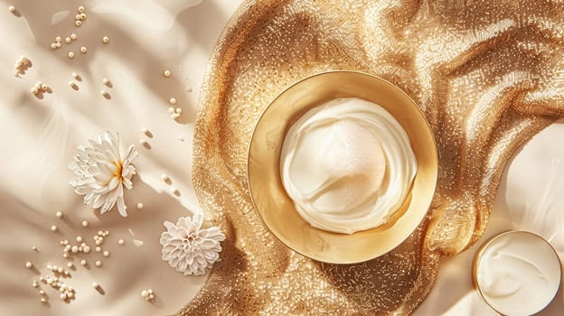 Skincare cosmetic product, spa and organic beauty cosmetics for bodycare, hair care, natural skin care routine