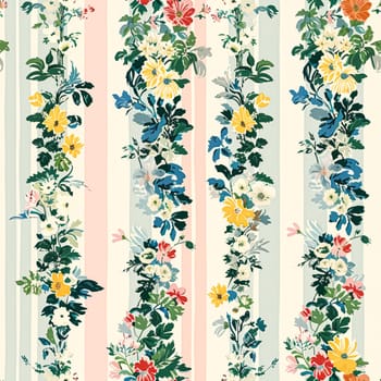 Seamless pattern, tileable floral holiday country cottage print, English countryside flowers theme for wallpaper, gift wrapping paper, scrapbook, fabric and product design inspiration