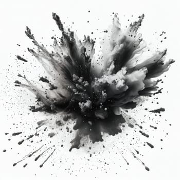 Graphic resources for illustrative backgrounds.Powder splatter ,abstract isolated in white background. .Wallpaper.