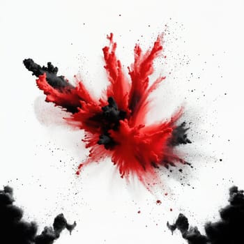 Powder splatter ,abstract isolated in white background. .Wallpaper.Colour graphic resources for illustrative backgrounds