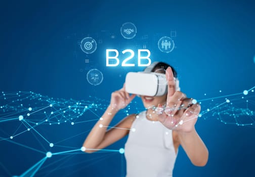 Business person navigates B2B landscape, harness technology to enhance business-to-business connections. Discover reshapes B2B interactions, driving innovation in business-to-businesses strategies. FaaS