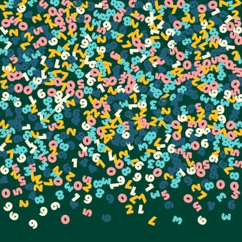 Scattered letters of latin alphabet. Colorful childish floating characters of English language. Foreign languages study concept. Back to school banner .