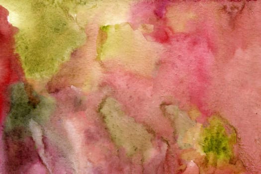 Red yellow watercolor paper background texture