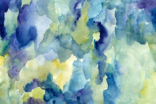 Deep blue gradient watercolor digital paper