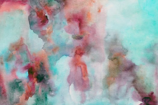 red -blue green watercolor paper background texture