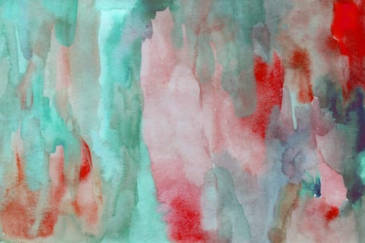 green red watercolor paper background texture